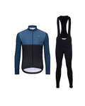 HOLOKOLO Fahrradjacke und Hose für den Winter - STRIPES WINTER - Schwarz/Blau