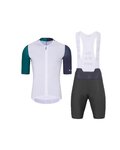 HOLOKOLO Kurzarm Radtrikot und Shorts - PERFORMANCE - Weiß/Lila