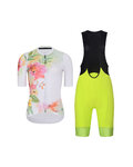 RIVANELLE Kurzarm Radtrikot und Shorts - FLOWERY LADY - Gelb/mehrfarbig