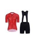 RIVANELLE Kurzarm Radtrikot und Shorts - METTLE LADY  - Rot/Schwarz