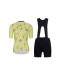 RIVANELLE Kurzarm Radtrikot und Shorts - METTLE LADY  - Gelb/Schwarz