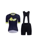 RIVANELLE Kurzarm Radtrikot und Shorts - FRUIT LADY  - Schwarz/Blau