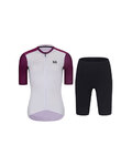 RIVANELLE Kurzarm Radtrikot und Shorts - TECHNICAL  - bordeaux/Schwarz/Weiß