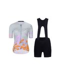 RIVANELLE Kurzarm Radtrikot und Shorts - SPIRIT  - mehrfarbig/Schwarz/Grau