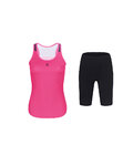 HOLOKOLO Kurzarm Radtrikot und Shorts - SPARK ELITE - Schwarz/Rosa