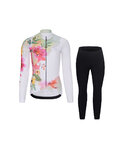 RIVANELLE Fahrradjacke und Hose für den Winter - FLOWERY WINTER - mehrfarbig/Schwarz
