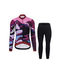 RIVANELLE Fahrradjacke und Hose für den Winter - SUNSET WINTER - mehrfarbig/Rosa/Schwarz