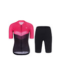 RIVANELLE Kurzarm Radtrikot und Shorts - ARROW II - Schwarz/Rosa