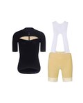RIVANELLE Kurzarm Radtrikot und Shorts - GLAMOR - Schwarz/Beige