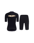 RIVANELLE Kurzarm Radtrikot und Shorts - GLAMOR - Schwarz