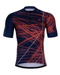 HOLOKOLO Kurzarm Radtrikot und Shorts - CLASH - Rot/Blau/Schwarz