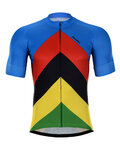 HOLOKOLO Kurzarm Fahrradtrikot - ULTRA - Regenbogen/Blau