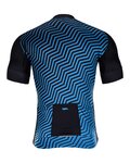 HOLOKOLO Kurzarm Radtrikot und Shorts - DAYBREAK - Blau/Schwarz