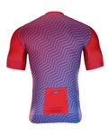 HOLOKOLO Kurzarm Radtrikot und Shorts - DAYBREAK - Schwarz/Blau/Rot