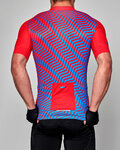 HOLOKOLO Kurzarm Radtrikot und Shorts - DAYBREAK - Schwarz/Blau/Rot