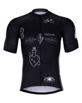 HOLOKOLO Kurzarm Radtrikot und Shorts - BLACK OUT - Schwarz
