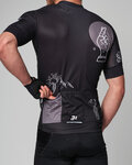 HOLOKOLO Kurzarm Radtrikot und Shorts - BLACK OUT - Schwarz