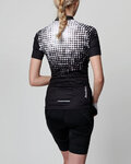 HOLOKOLO Kurzarm Radtrikot und Shorts - FROSTED LADY - Weiß/Schwarz
