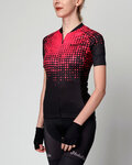 HOLOKOLO Kurzarm Fahrradtrikot - FROSTED LADY - Rosa/Schwarz