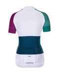 HOLOKOLO Kurzarm Fahrradtrikot - ENGRAVE LADY - Blau/Weiß/Lila