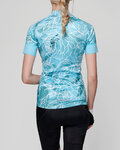 HOLOKOLO Kurzarm Radtrikot und Shorts - BLOSSOM LADY - Hellgrün/mehrfarbig