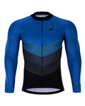 HOLOKOLO Langarm Fahrradtrikot für den Sommer - NEW NEUTRAL SUMMER - Blau/Schwarz