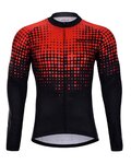 HOLOKOLO Langarm Fahrradtrikot für den Sommer - FROSTED SUMMER - Rot/Schwarz