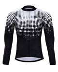 HOLOKOLO Langarm Fahrradtrikot für den Sommer - FROSTED SUMMER - Weiß/Schwarz