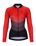 HOLOKOLO Langarm Radtrikot und Hose - NEW NEUTRAL LADY SMR - Rot/Schwarz
