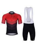 HOLOKOLO Kurzarm Radtrikot und Shorts - NEW NEUTRAL - Schwarz/Rot