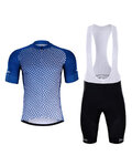 HOLOKOLO Kurzarm Radtrikot und Shorts - DAYBREAK - Weiß/Blau/Schwarz
