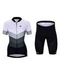 HOLOKOLO Kurzarm Radtrikot und Shorts - NEW NEUTRAL LADY - Schwarz/Weiß