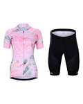 HOLOKOLO Kurzarm Radtrikot und Shorts - BLOSSOM LADY - mehrfarbig/Rosa
