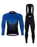 HOLOKOLO Langarm Radtrikot und Hose - NEW NEUTRAL SUMMER - Blau/Schwarz