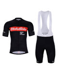 HOLOKOLO Kurzarm Radtrikot und Shorts - OBSIDIAN - Rot/Schwarz