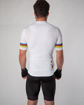 HOLOKOLO Kurzarm Radtrikot und Shorts - RAINBOW - Weiß/Schwarz