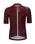 HOLOKOLO Kurzarm Radtrikot und Shorts - SPARKLE - bordeaux/Schwarz