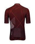 HOLOKOLO Kurzarm Radtrikot und Shorts - SPARKLE - bordeaux/Schwarz