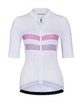 HOLOKOLO Kurzarm Fahrradtrikot - SPORTY LADY - Weiß/Rosa