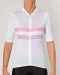 HOLOKOLO Kurzarm Fahrradtrikot - SPORTY LADY - Weiß/Rosa