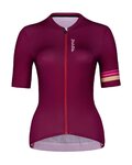 HOLOKOLO Kurzarm Radtrikot und Shorts - HAPPY ELITE LADY - bordeaux/Schwarz