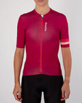 HOLOKOLO Kurzarm Radtrikot und Shorts - HAPPY ELITE LADY - bordeaux/Schwarz