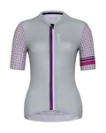 HOLOKOLO Kurzarm Radtrikot und Shorts - KIND ELITE LADY - Grau/Schwarz