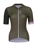 HOLOKOLO Kurzarm Radtrikot und Shorts - CONTENT ELITE LADY - Schwarz/Braun