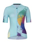 HOLOKOLO Kurzarm Fahrradtrikot - SURPRISED ELITE LADY - Lila/Gelb/Rosa/Grün/Hellblau