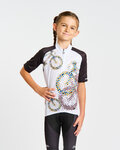 HOLOKOLO Kurzarm Fahrradtrikot - RIDERS KIDS - Schwarz/Weiß