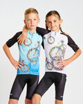 HOLOKOLO Kurzarm Fahrradtrikot - RIDERS KIDS - Schwarz/Weiß