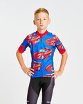 HOLOKOLO Kurzarm Fahrradtrikot - CARS KIDS - Rot/Blau
