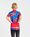 HOLOKOLO Kurzarm Fahrradtrikot - CARS KIDS - Rot/Blau