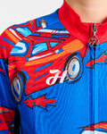 HOLOKOLO Kurzarm Fahrradtrikot - CARS KIDS - Rot/Blau